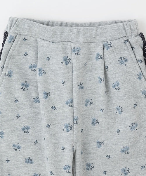 쁘띠메인 키즈 바지 일본 petit main 플라워 스웻 팬츠 2컬러