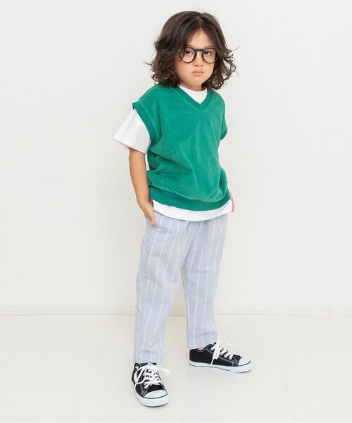 브리즈 키즈 바지 일본 사커 스트라이프 팬츠 3컬러