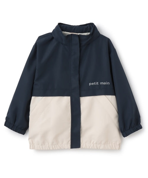 쁘띠메인 키즈 자켓 일본 petit main 후드짚업 배색 윙블레 재킷 4컬러