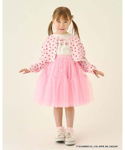 산리오 키즈 티셔츠 일본 SANRIO 캐릭터 헬로키티 딸기 하우스 5컬러