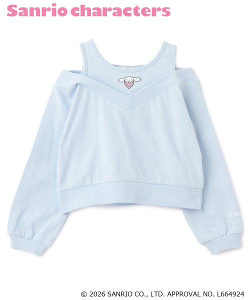 쁘띠메인 티셔츠 일본 쁘띠마인 산리오 캐릭터즈 어깨 아키 긴팔티 4컬러