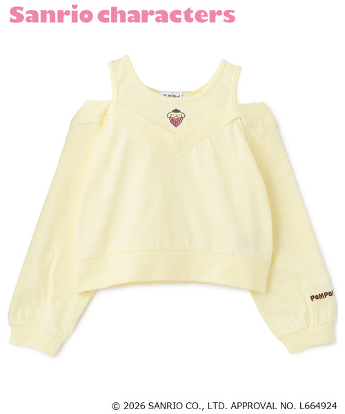 쁘띠메인 티셔츠 일본 쁘띠마인 산리오 캐릭터즈 어깨 아키 긴팔티 4컬러