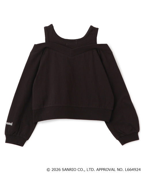 쁘띠메인 티셔츠 일본 쁘띠마인 산리오 캐릭터즈 어깨 아키 긴팔티 4컬러