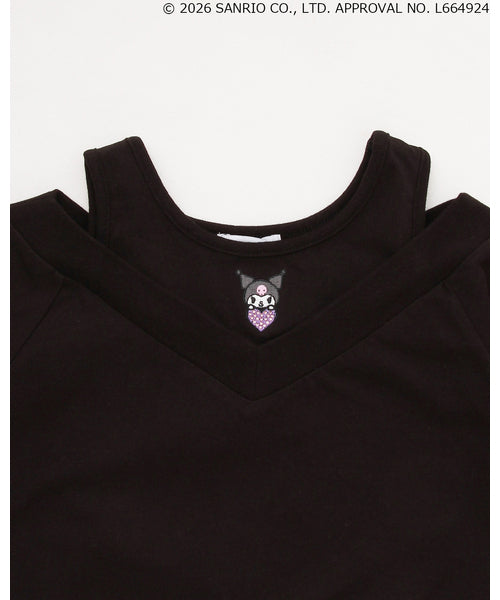 쁘띠메인 티셔츠 일본 쁘띠마인 산리오 캐릭터즈 어깨 아키 긴팔티 4컬러