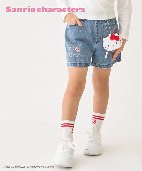 쁘띠메인 바지 일본 쁘띠마인 산리오 캐릭터 데님 반바지 4컬러