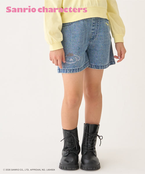 쁘띠메인 바지 일본 쁘띠마인 산리오 캐릭터 데님 반바지 4컬러