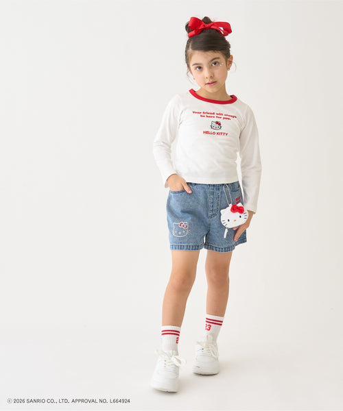 쁘띠메인 바지 일본 쁘띠마인 산리오 캐릭터 데님 반바지 4컬러