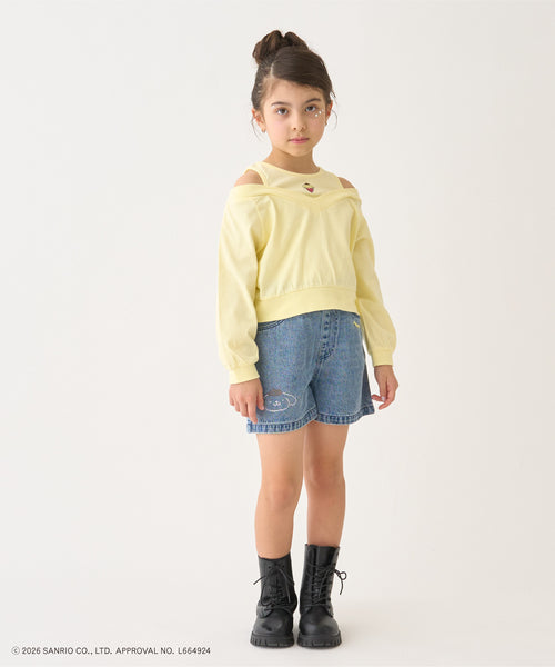 쁘띠메인 바지 일본 쁘띠마인 산리오 캐릭터 데님 반바지 4컬러