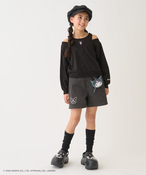 쁘띠메인 바지 일본 쁘띠마인 산리오 캐릭터 데님 반바지 4컬러