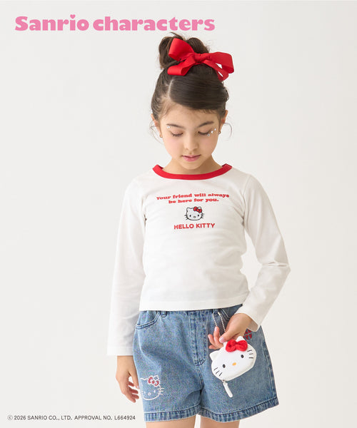 쁘띠메인 티셔츠 일본 쁘띠마인 산리오 캐릭터즈 링거 긴팔티 4컬러