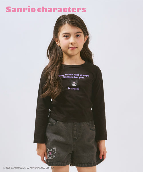 쁘띠메인 티셔츠 일본 쁘띠마인 산리오 캐릭터즈 링거 긴팔티 4컬러