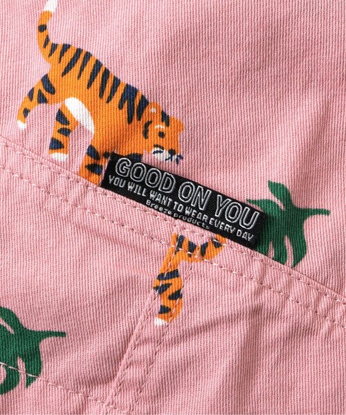 브리즈 키즈 바지 일본 BREEZE 반바지 애니멀 패턴 포켓 팬츠 4컬러