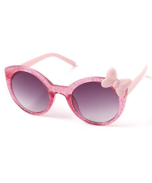 브리즈 선글라스 일본 BREEZE 안경 UV컷 리본 라인 글리터 핑크