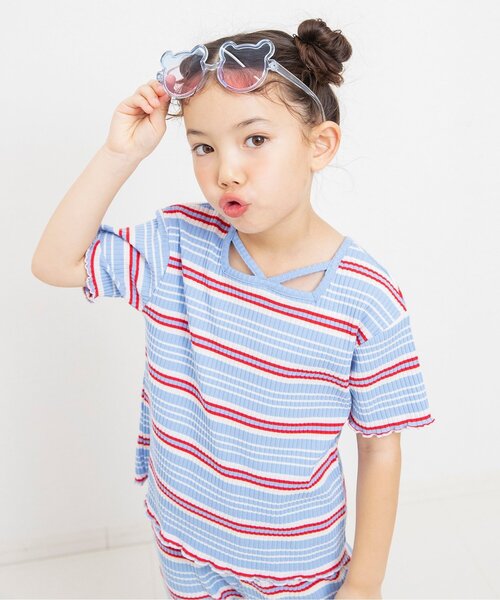 브리즈 선글라스 일본 BREEZE 안경 UV컷 베어 라인 클리어 블루