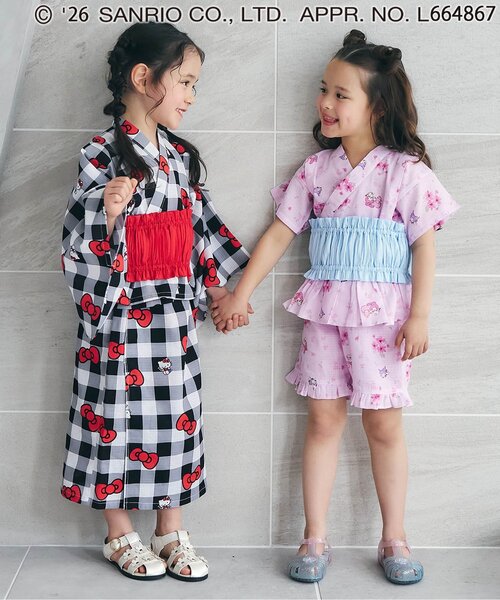 산리오 셋업 일본 SANRIO 캐릭터즈 여아용 유카타 2컬러
