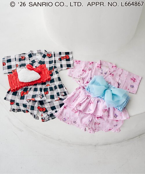 산리오 셋업 일본 SANRIO 캐릭터즈 여아용 유카타 2컬러