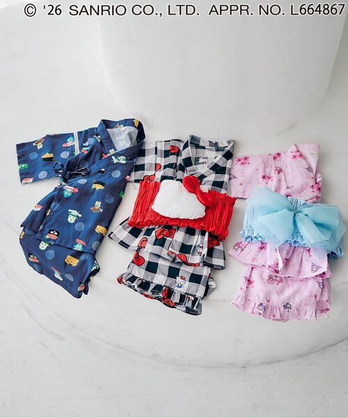 산리오 셋업 일본 SANRIO 캐릭터즈 여아용 유카타 2컬러