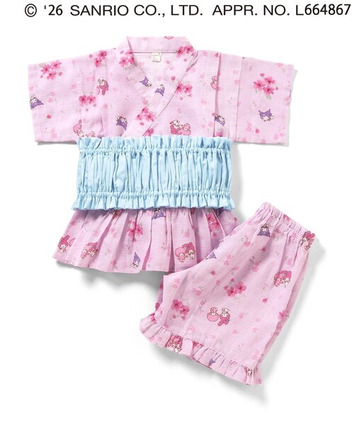 산리오 셋업 일본 SANRIO 캐릭터즈 여아용 유카타 2컬러