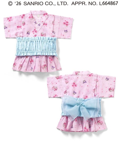 산리오 셋업 일본 SANRIO 캐릭터즈 여아용 유카타 2컬러