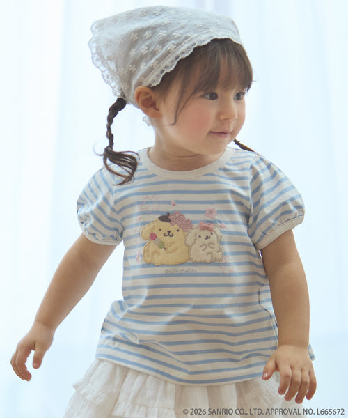 쁘띠메인 티셔츠 일본 쁘띠마인 산리오 캐릭터 하나미 반팔티 3컬러