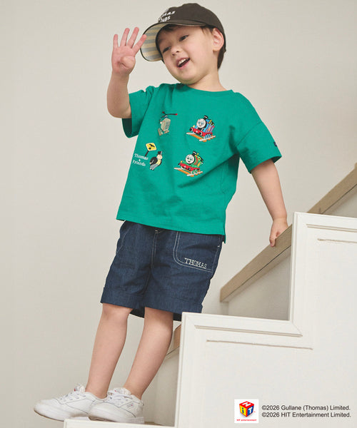 쁘띠메인 바지 일본 쁘띠마인 토마스와 친구들 캐릭터 반바지 3컬러