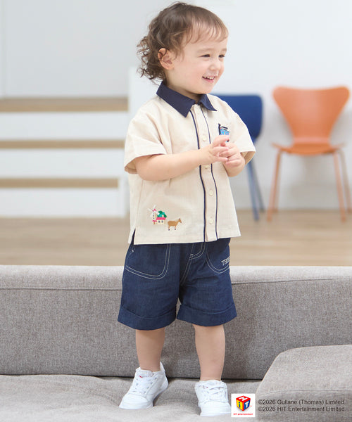 쁘띠메인 바지 일본 쁘띠마인 토마스와 친구들 캐릭터 반바지 3컬러