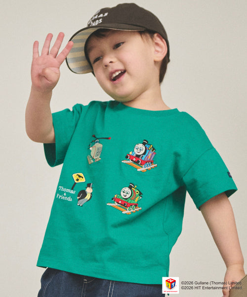 쁘띠메인 티셔츠 일본 쁘띠마인 토마스와 친구들 자수 반팔티 4컬러