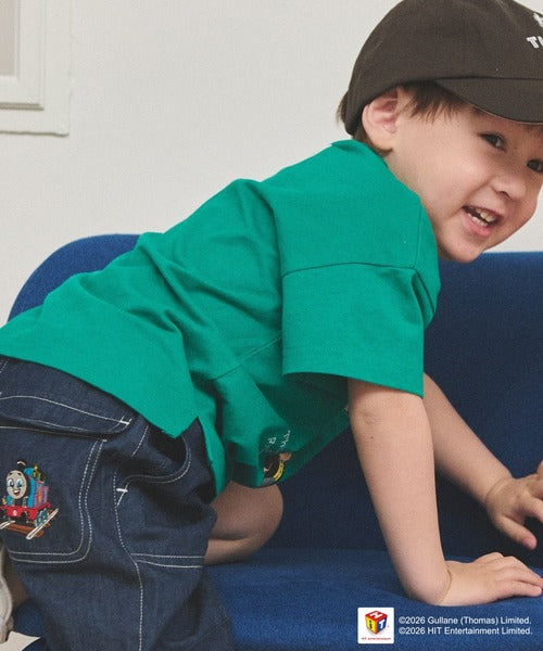 쁘띠메인 티셔츠 일본 쁘띠마인 토마스와 친구들 자수 반팔티 4컬러