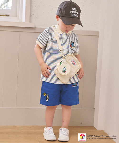 쁘띠메인 바지 일본 쁘띠마인 토마스와 친구들 프린트 자수 반바지 3컬러