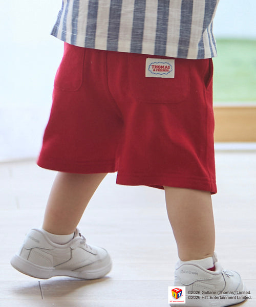 쁘띠메인 바지 일본 쁘띠마인 토마스와 친구들 프린트 자수 반바지 3컬러