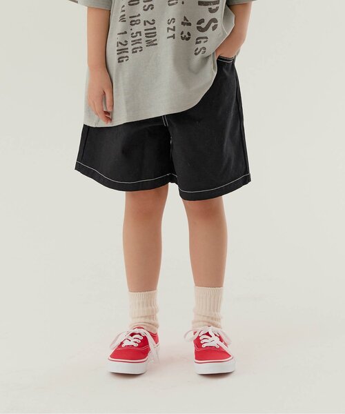 브리즈 바지 일본 BREEZE KUDOZ.B 스티치 배색 하프 반바지 5컬러