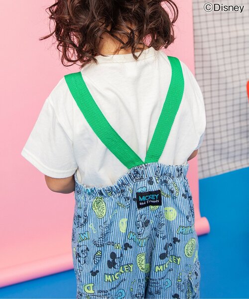 브리즈 바지 일본 BREEZE 멜빵 팬츠 디즈니 미키앤 프렌즈 살로펫