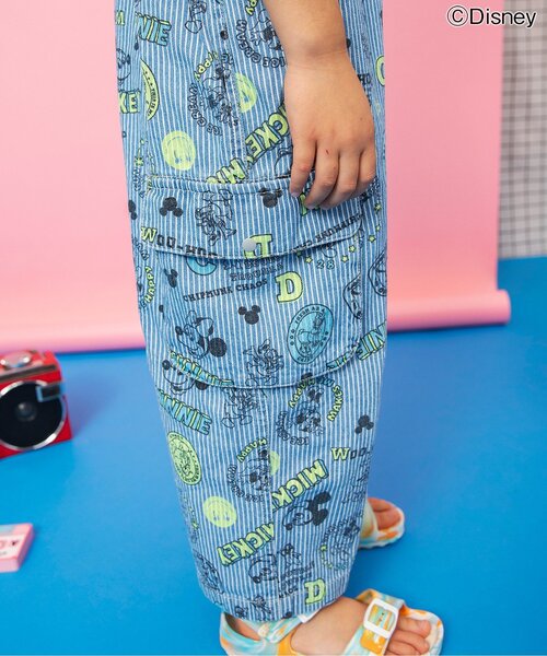 브리즈 바지 일본 BREEZE 멜빵 팬츠 디즈니 미키앤 프렌즈 살로펫