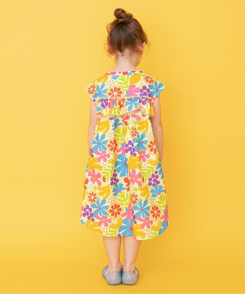 브리즈 키즈 치마 일본 BREEZE 원피스 플라워 실루엣 프린트 3컬러