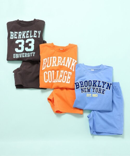 브리즈 셋업 일본 BREEZE 유루 칼리지 와이드 실루엣 반팔 반바지 3컬러