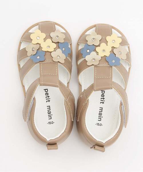 쁘띠메인 신발 일본 쁘띠마인 메니 플라워 샌들 3컬러