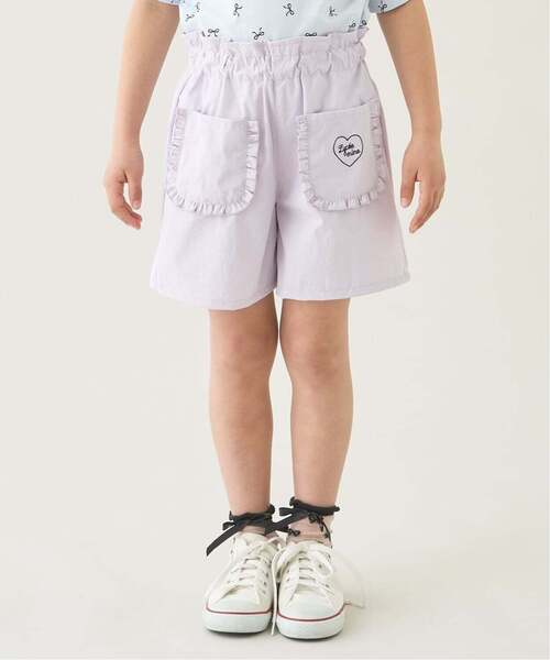 쁘띠메인 바지 일본 쁘띠마인 수영복 겸용 프릴 포켓 반바지 5컬러