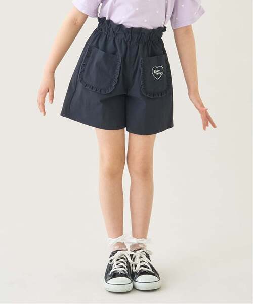 쁘띠메인 바지 일본 쁘띠마인 수영복 겸용 프릴 포켓 반바지 5컬러