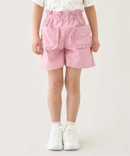 쁘띠메인 바지 일본 쁘띠마인 수영복 겸용 프릴 포켓 반바지 5컬러