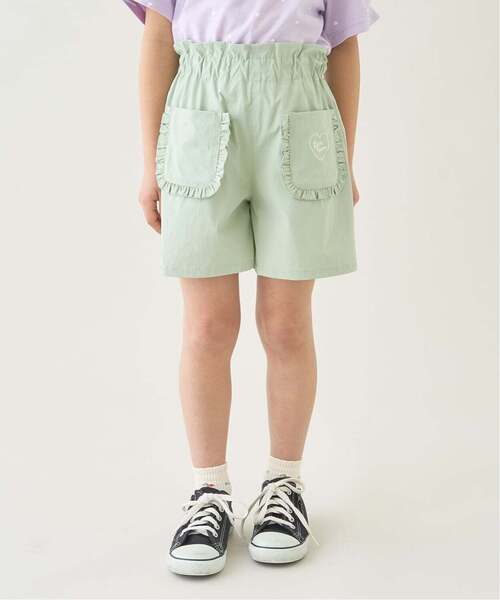 쁘띠메인 바지 일본 쁘띠마인 수영복 겸용 프릴 포켓 반바지 5컬러