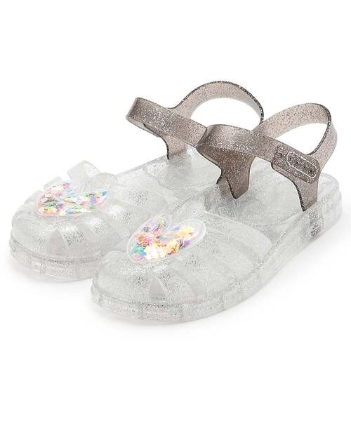 쁘띠메인 신발 일본 쁘띠마인 반짝이 하트 샌들 3컬러