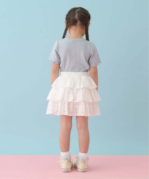 쁘띠메인 티셔츠 일본 쁘띠마인 가디건 스타일 리본 반팔티 5컬러