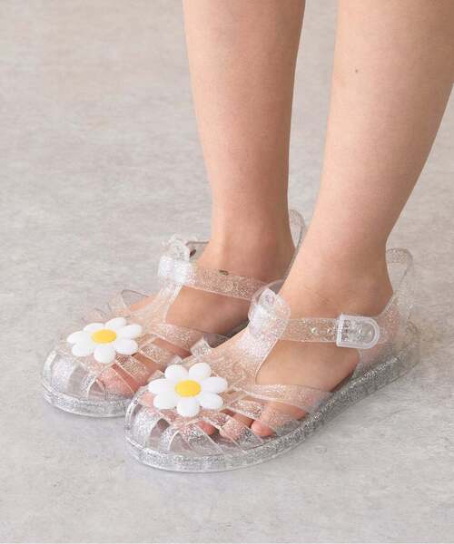 쁘띠메인 신발 일본 쁘띠마인 클리어 라메 데이지 샌들 4컬러