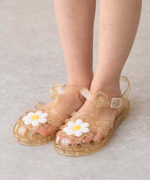 쁘띠메인 신발 일본 쁘띠마인 클리어 라메 데이지 샌들 4컬러