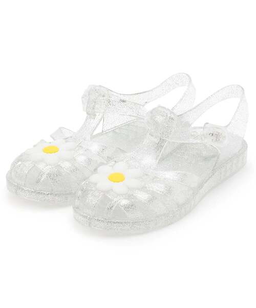 쁘띠메인 신발 일본 쁘띠마인 클리어 라메 데이지 샌들 4컬러