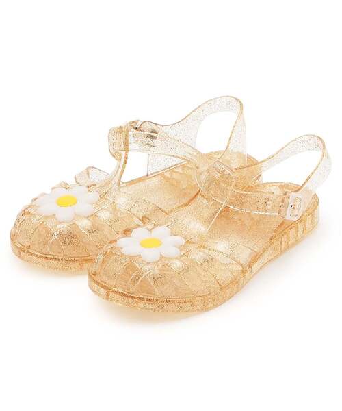 쁘띠메인 신발 일본 쁘띠마인 클리어 라메 데이지 샌들 4컬러
