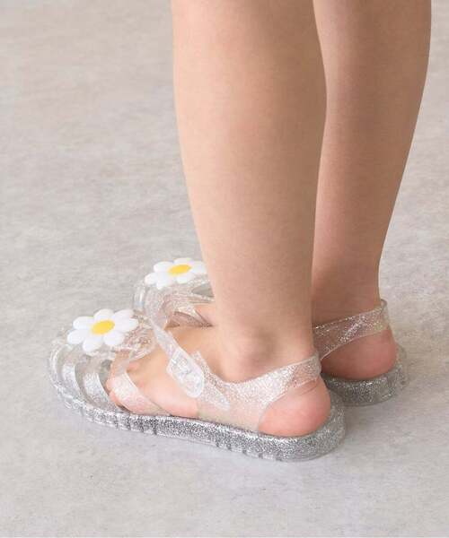 쁘띠메인 신발 일본 쁘띠마인 클리어 라메 데이지 샌들 4컬러