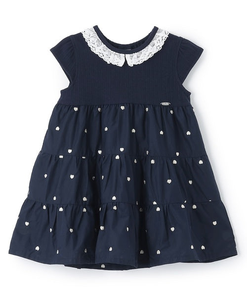 쁘띠메인 치마 일본 쁘띠마인 하트 자수 원피스 3컬러