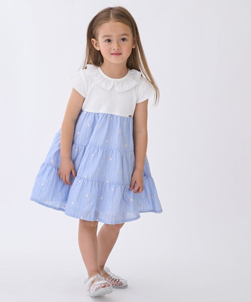 쁘띠메인 치마 일본 쁘띠마인 하트 자수 원피스 3컬러