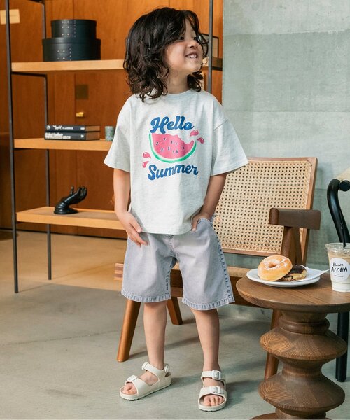 Breeze Kids T-shirt Japanese Toddler Long Sleeve Sesame Street Fur-Free Strainer 5 Colors 